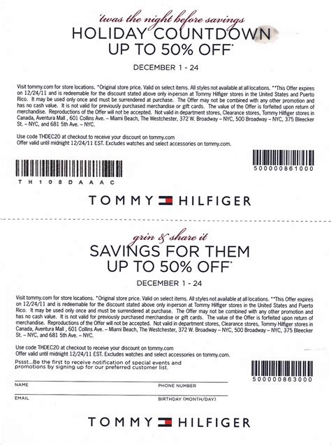 tommy hilfiger coupons printable.